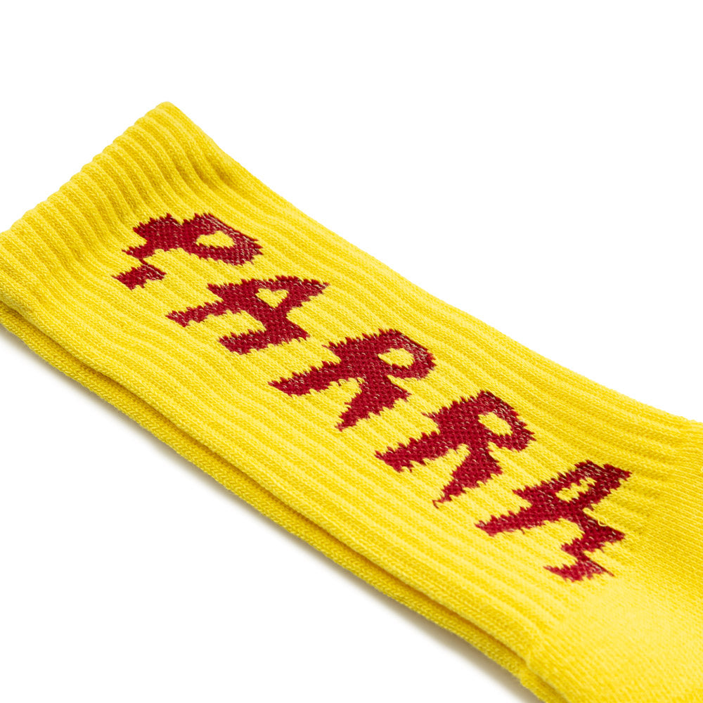 Shocker Logo Crew Socks | Yellow