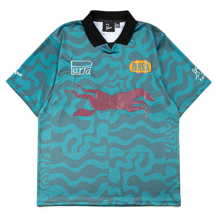 Sports Flage Polo Tee | Deep Sea Green