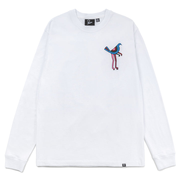Wine and Book L/S Tee | White