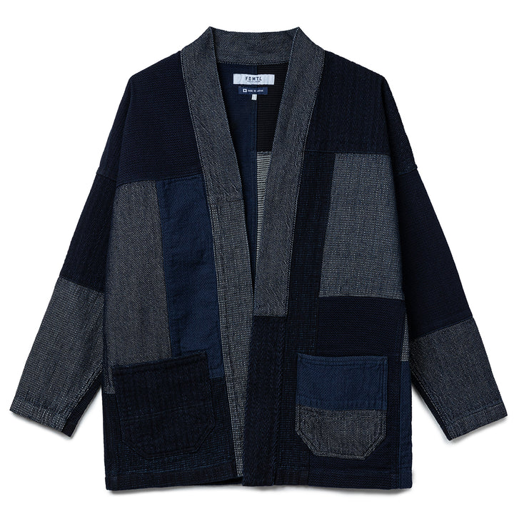 Patchwork Haori Jacket Rinse | Indigo