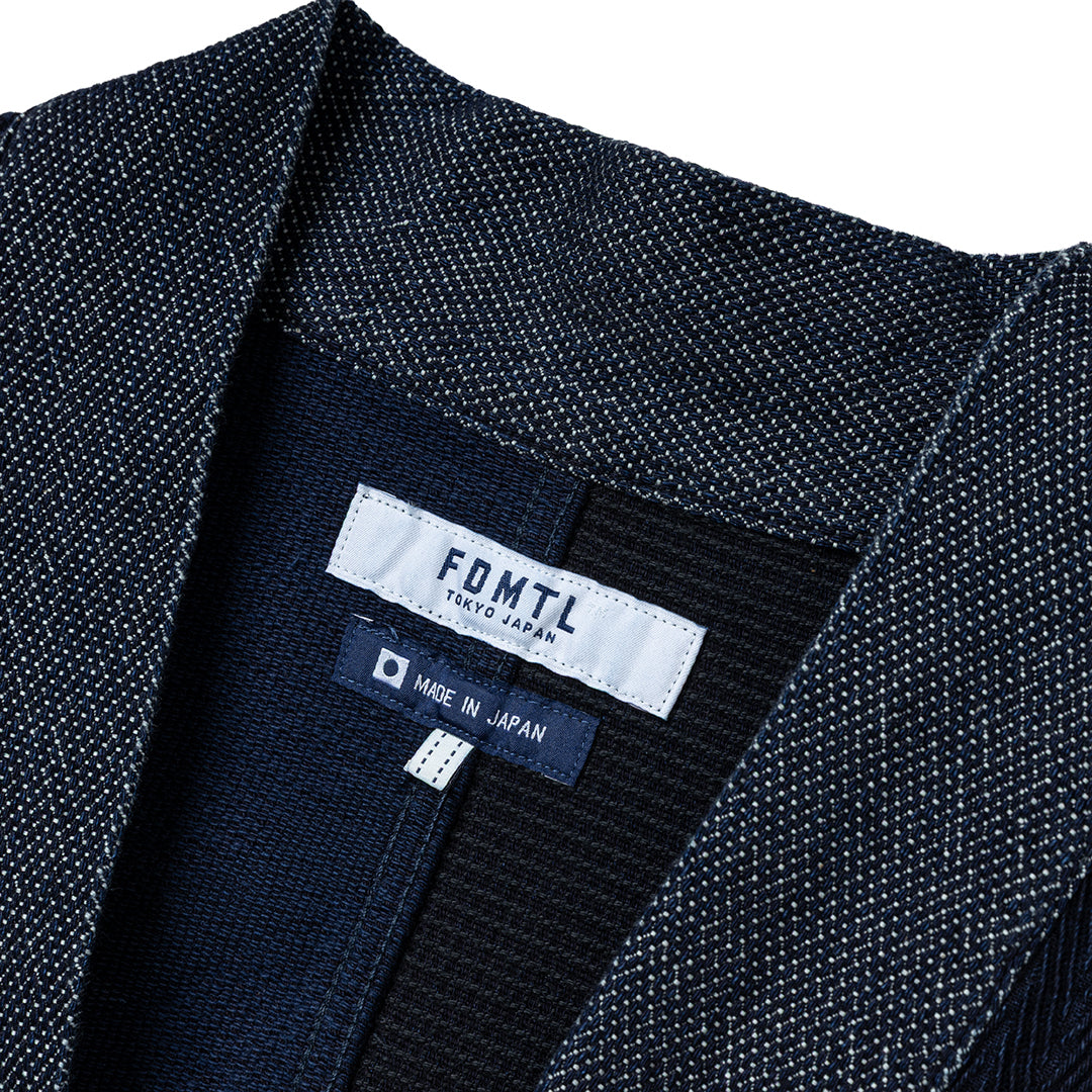 Patchwork Haori Jacket Rinse | Indigo