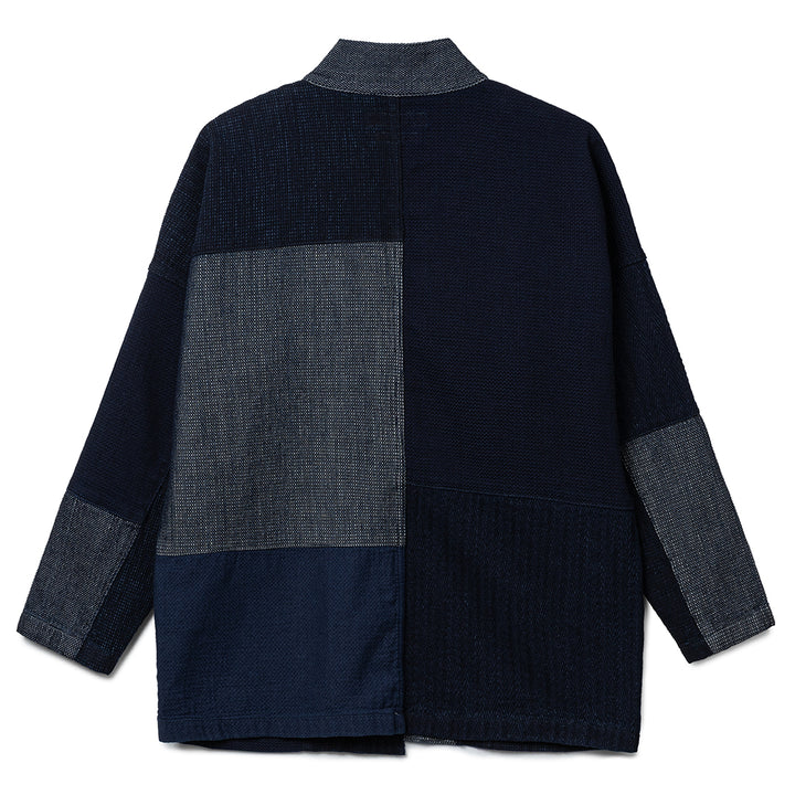 Patchwork Haori Jacket Rinse | Indigo