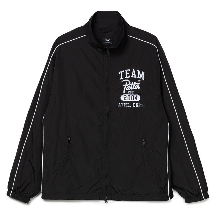Athletic Nylon Track Jacket | Black