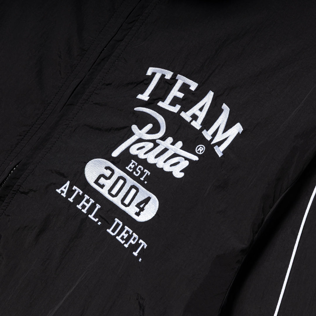 Athletic Nylon Track Jacket | Black