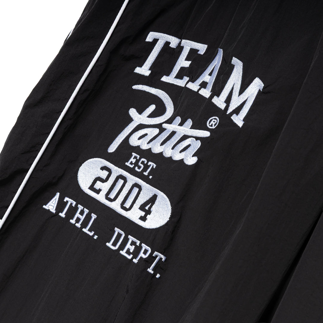 Athletic Nylon Track Pants | Black