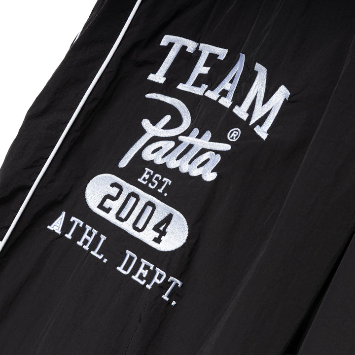 Athletic Nylon Track Pants | Black