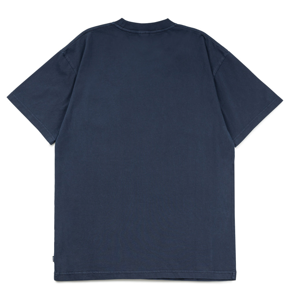 Basic Washed Pocket Tee | Black Iris