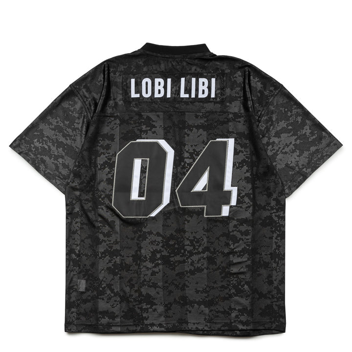 Digi Lobi Mesh Football Jersey | Black