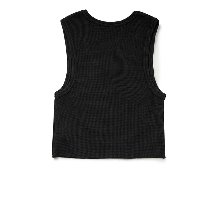 Patta Femme Cropped Waffle Tank Top | Black – CROSSOVER