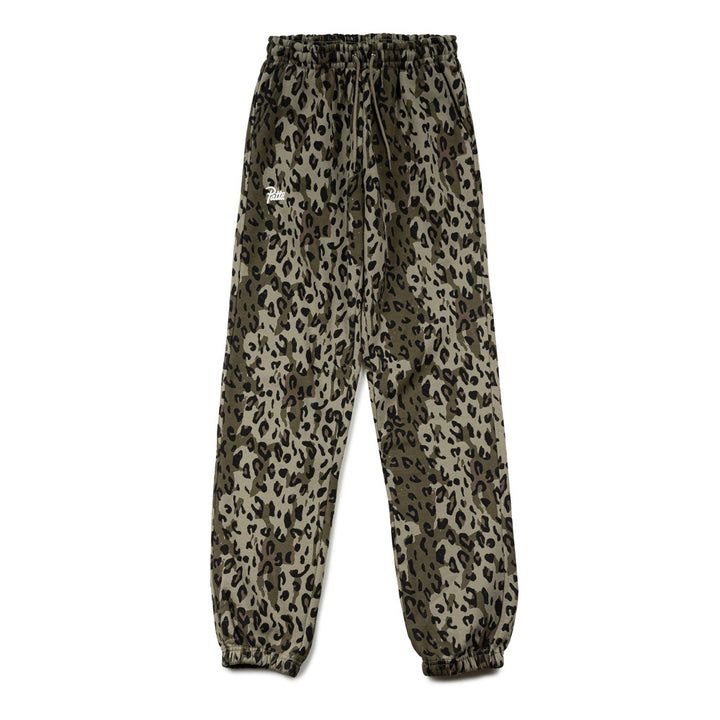 Femme Leopard Jogging Pants | Dusty Olive