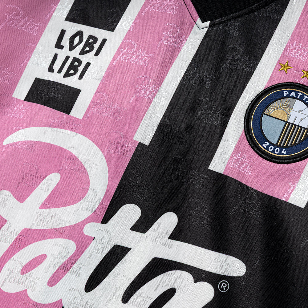 Patta Stripe Football Jersey | Begonia Pink
