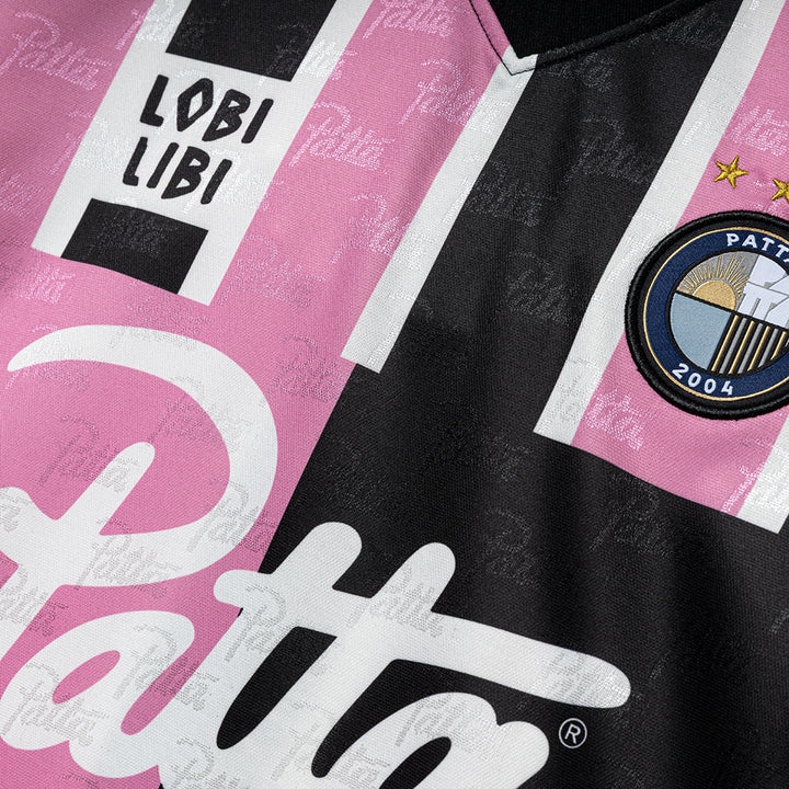 Patta Stripe Football Jersey | Begonia Pink