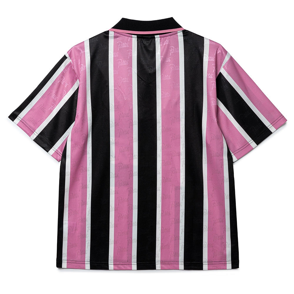 Patta Stripe Football Jersey | Begonia Pink