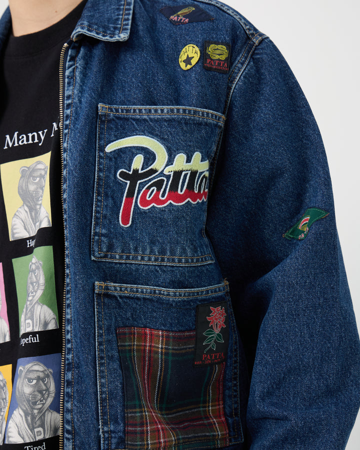 Whole Lotta Labels Denim Jacket | Light Blue Denim