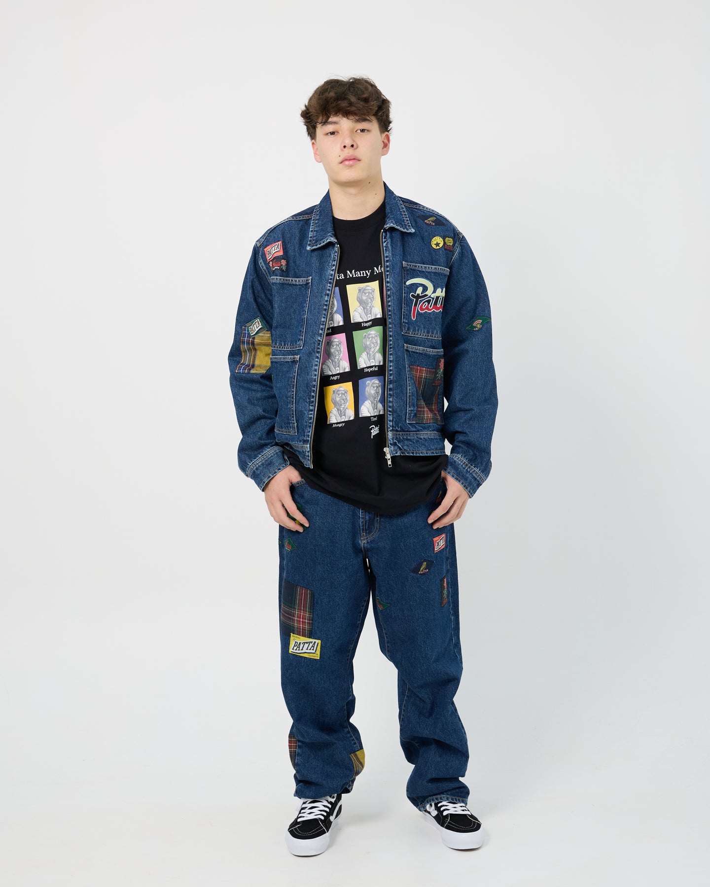 Label Mount Jacket Patta Whole Lotta Labels Denim Jacket | Light Blue Denim – CROSSOVER