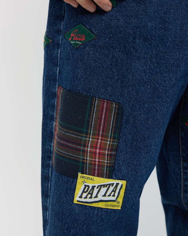 Whole Lotta Labels Denim Pants | Blue Denim