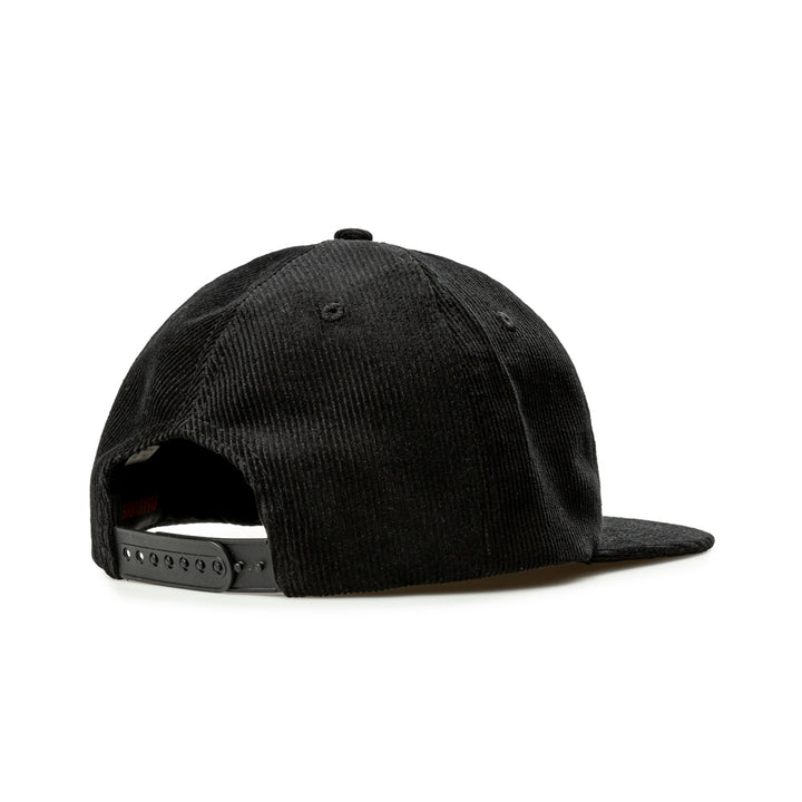 Onyx Corduroy Snapback | Black