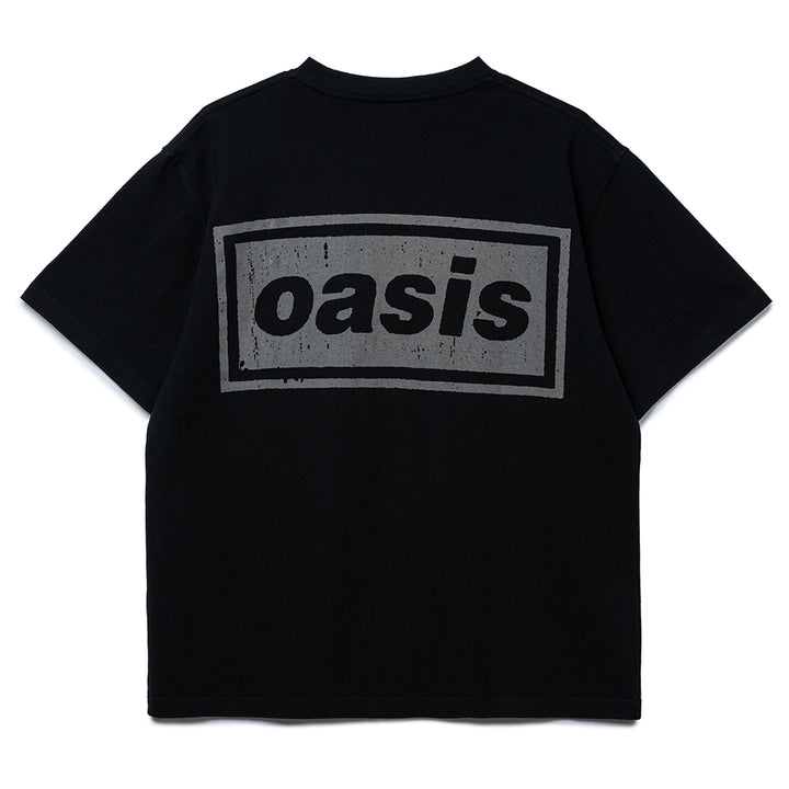 Pleasures x Oasis Definitely Heavyweight Tee | Faded Black