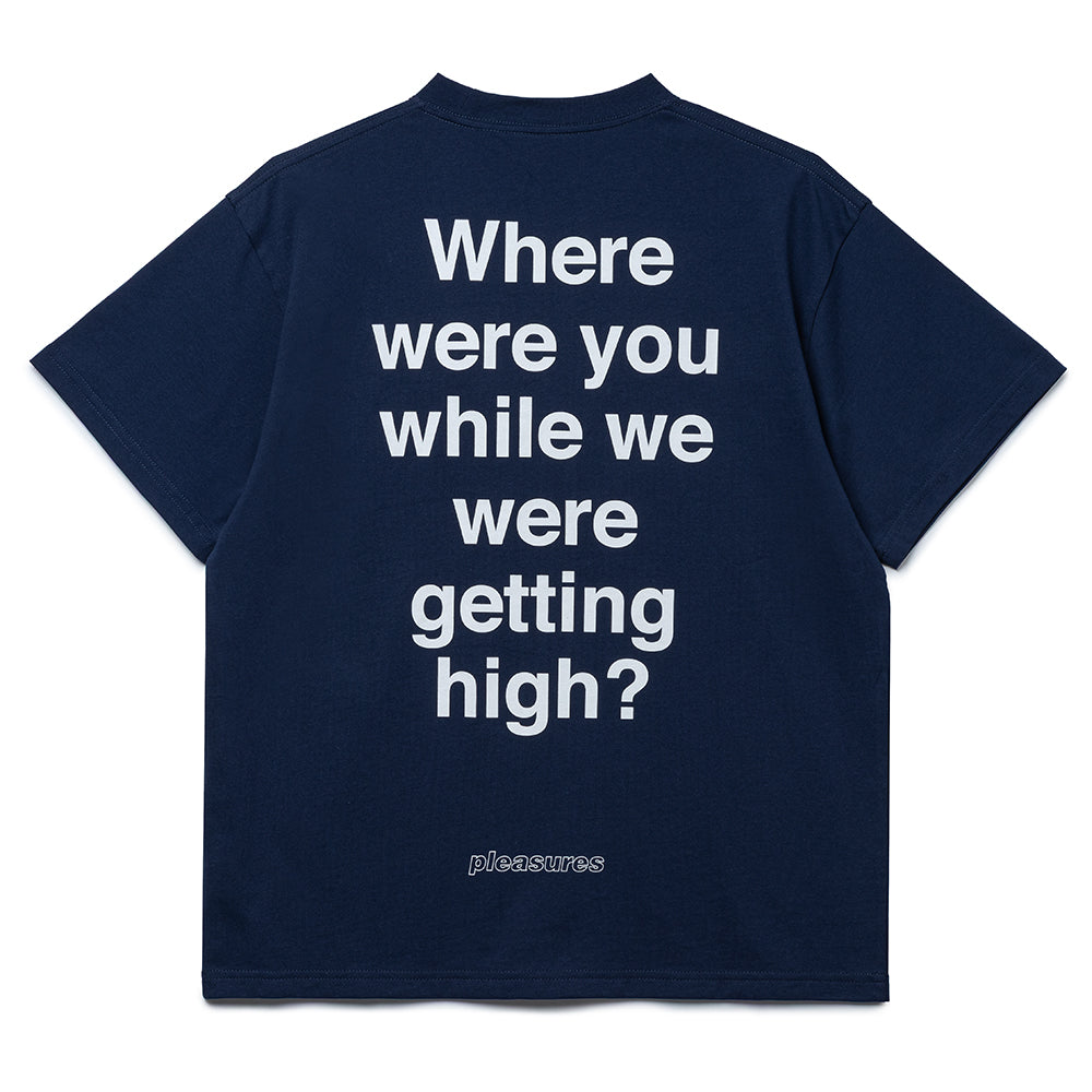 Pleasures x Oasis Question Mark Tee | Navy