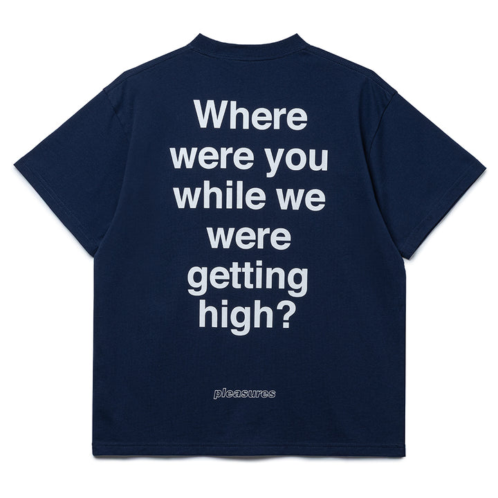Pleasures x Oasis Question Mark Tee | Navy
