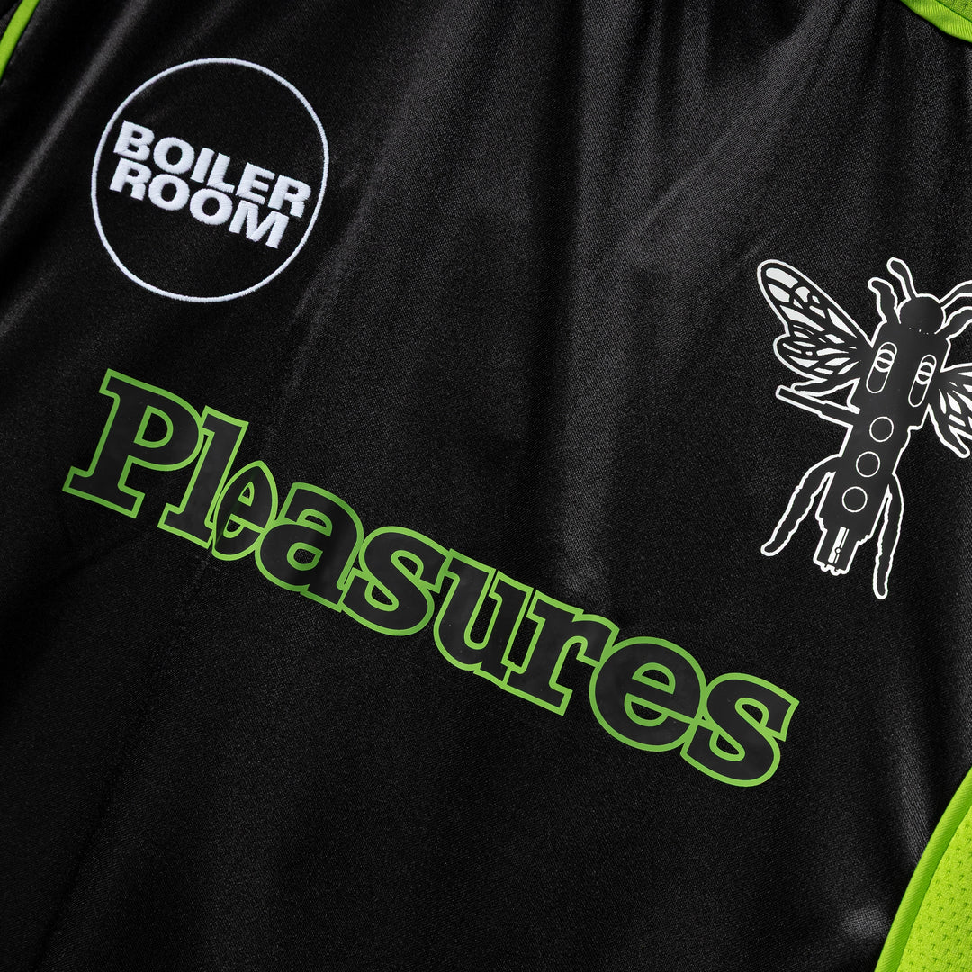 Pleasures x Boiler Room Aqua Soccer Jersey | Black