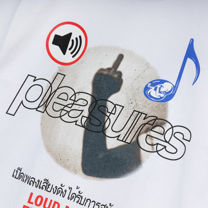 Pleasures x Boiler Room Loud Music Tee | White