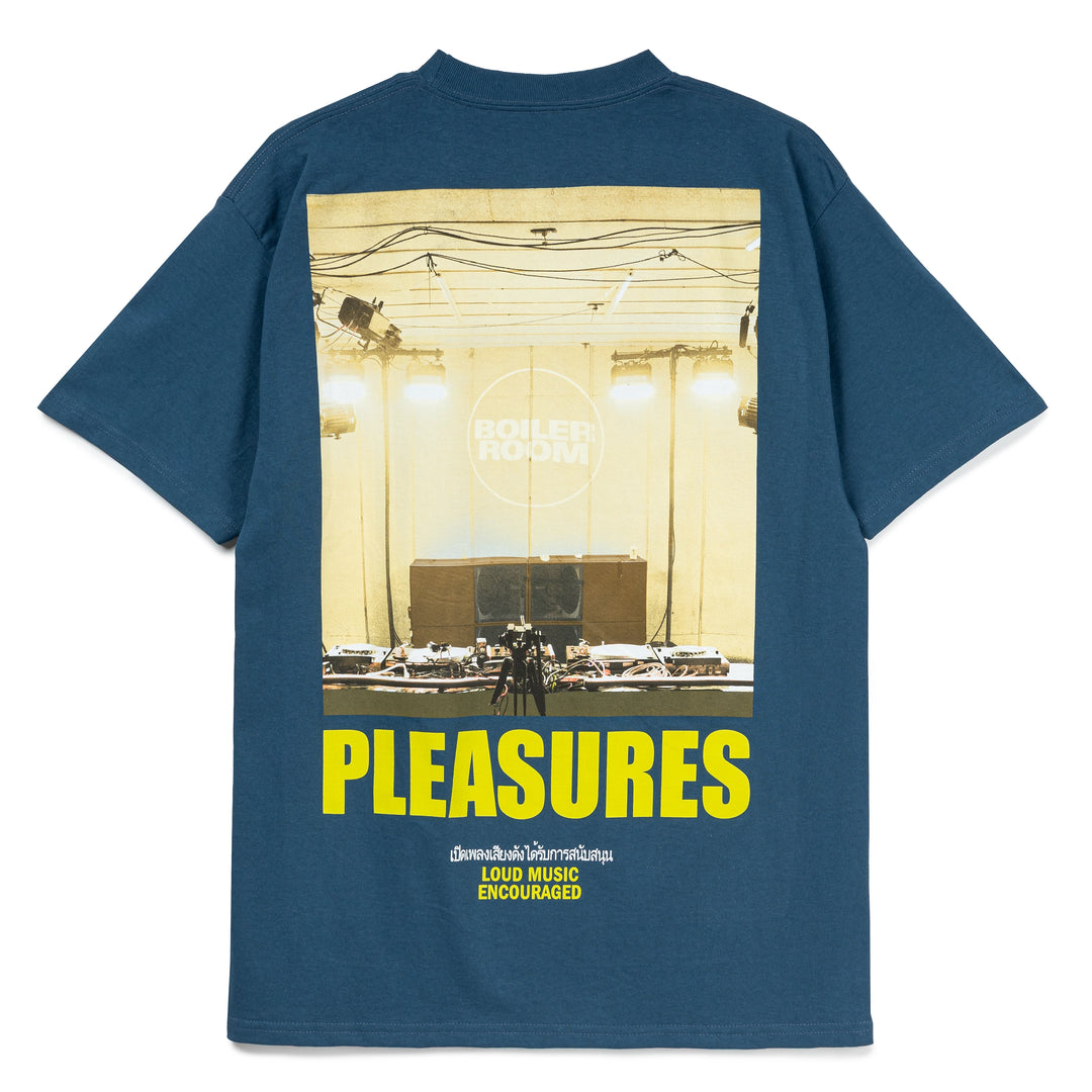 Pleasures x Boiler Room Turntable Tee | Blue