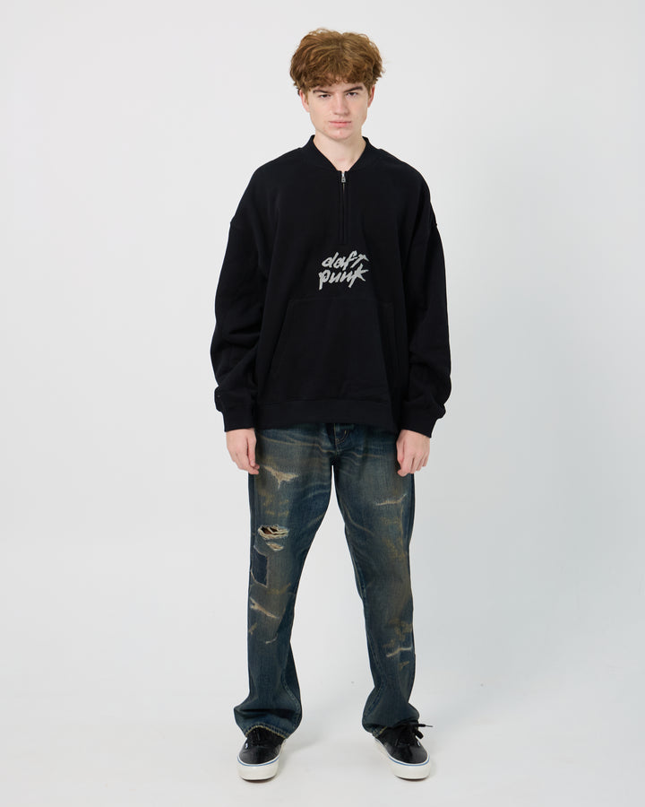 Pleasures x Daft Punk Primetime Quarter Zip | Black