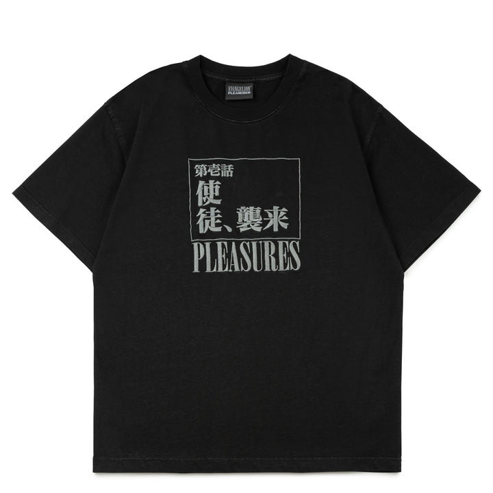 Pleasures x Evangelion Angel Attack Heavyweight Tee | Faded Black