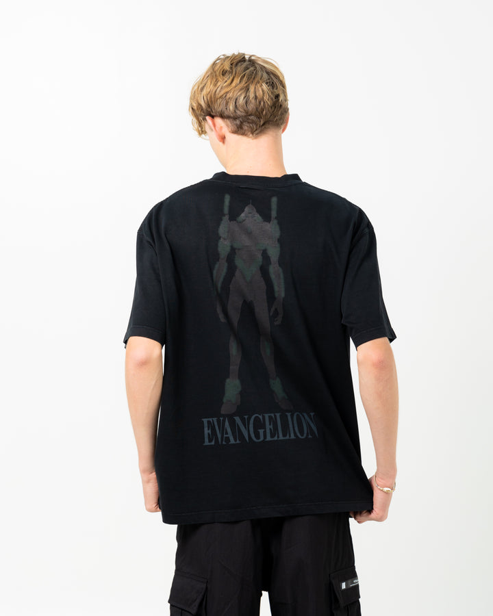 Pleasures x Evangelion Angel Attack Heavyweight Tee | Faded Black