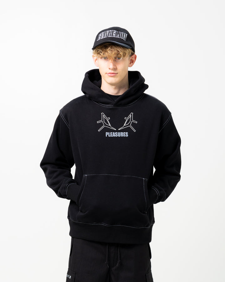 Pleasures x Evangelion Artificial Human Hoodie | Black