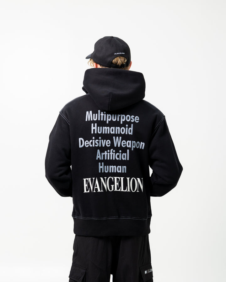 Pleasures x Evangelion Artificial Human Hoodie | Black