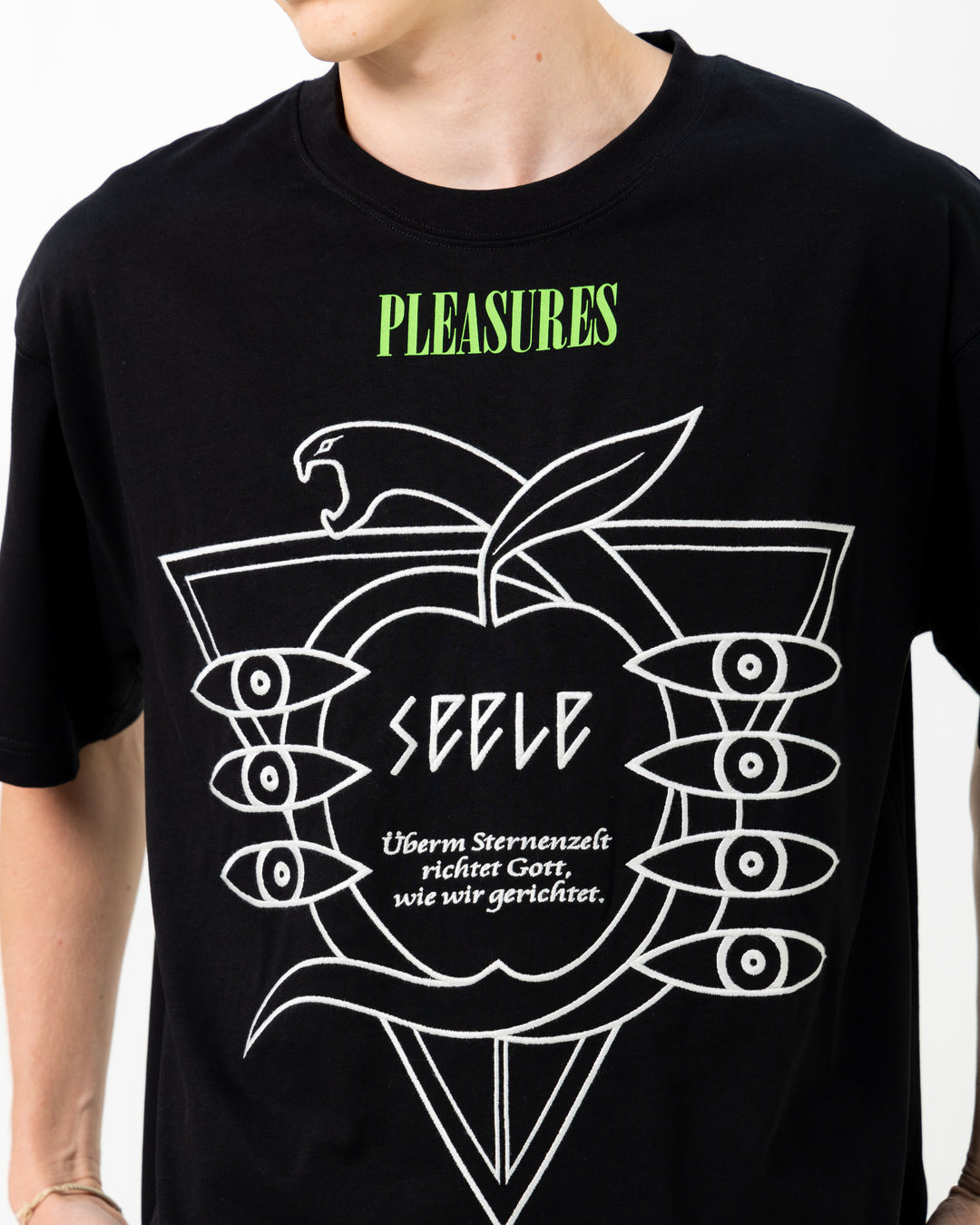 Pleasures x Evangelion Seele Heavyweight Tee | Black