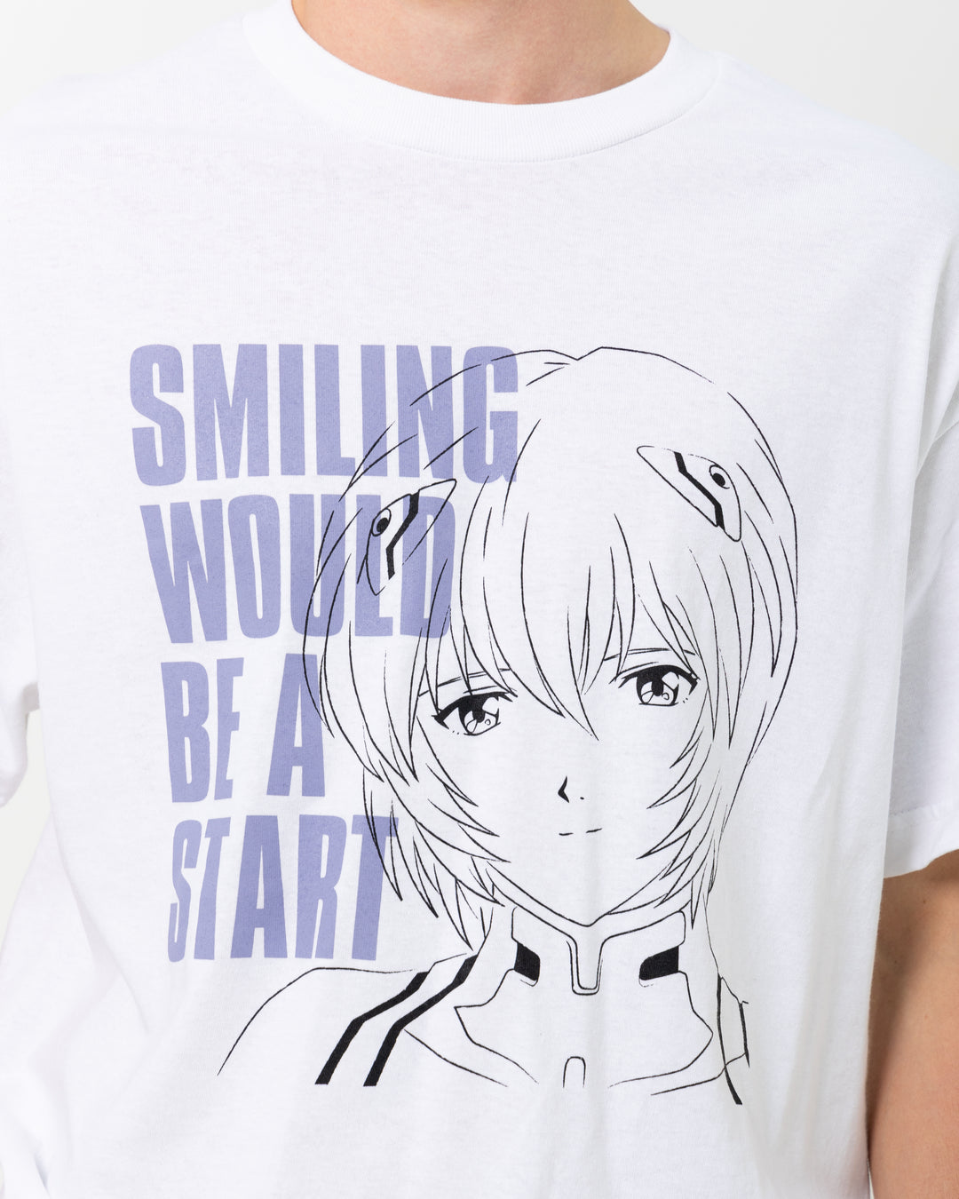 Pleasures x Evangelion Smiling Tee | White