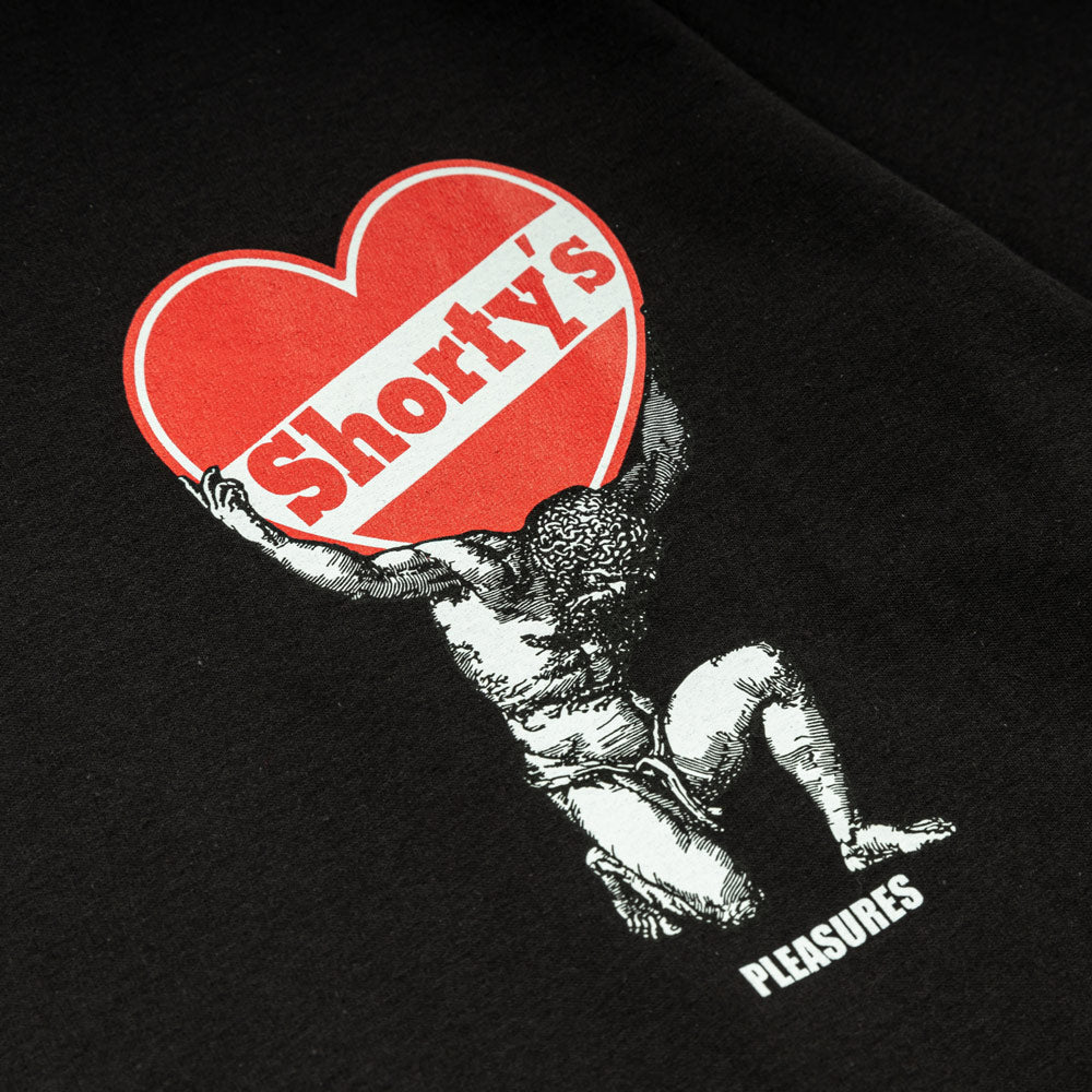 Pleasures x Shorty's Atlas Tee | Black