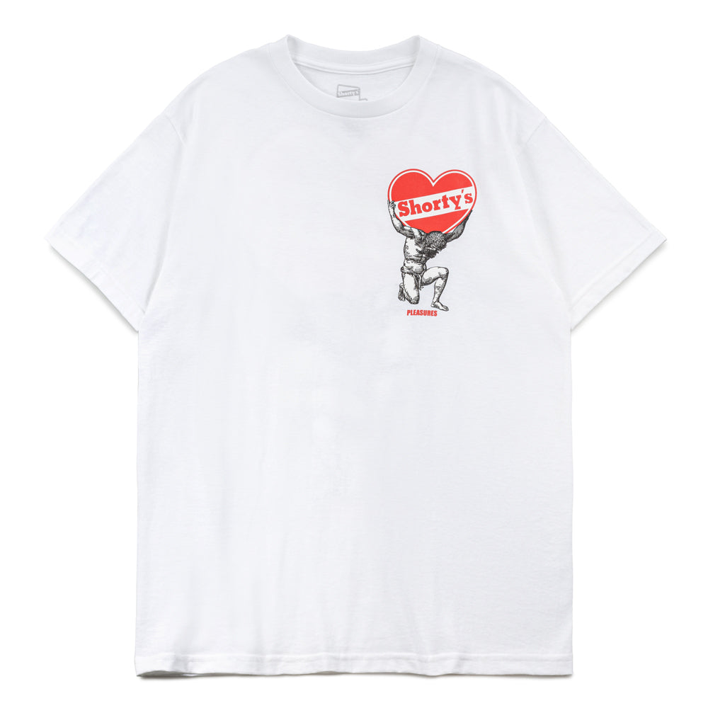 Pleasures x Shorty's Atlas Tee | White