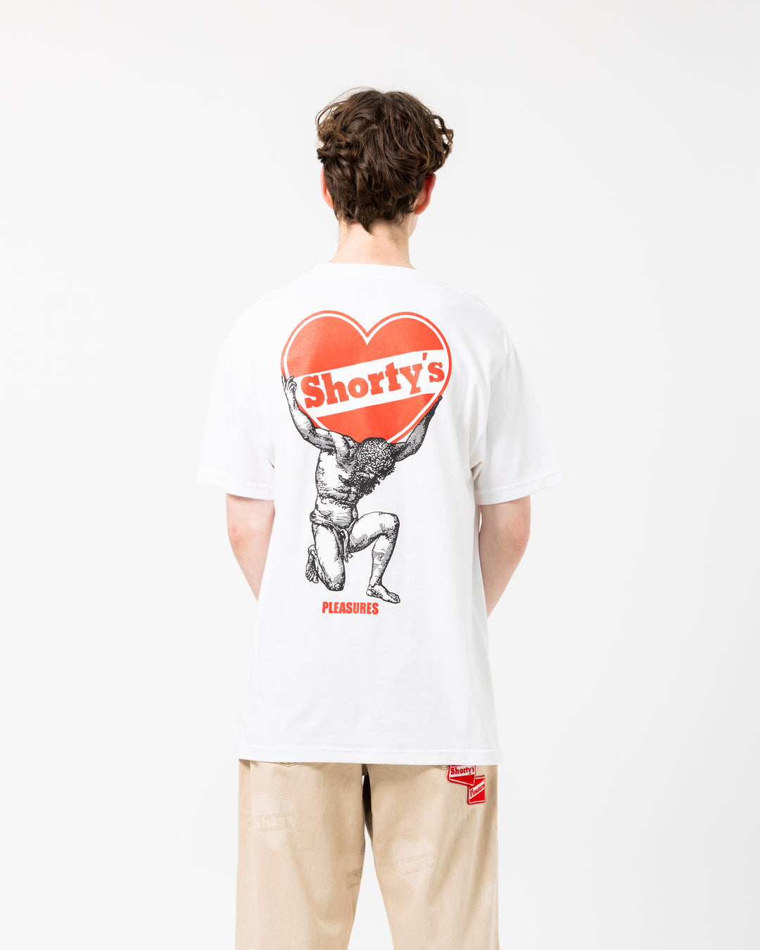 Pleasures x Shorty's Atlas Tee | White