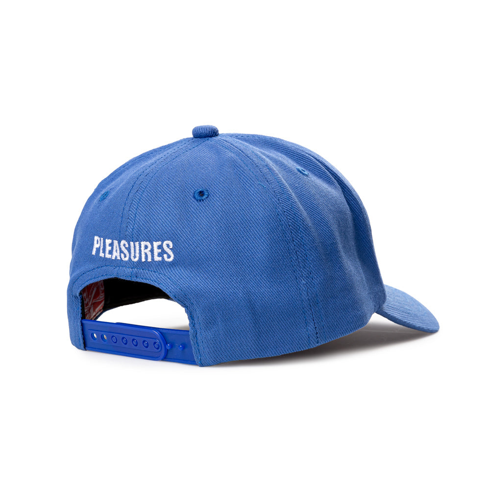 Pleasures x Shorty's Bar Snapback | Royal