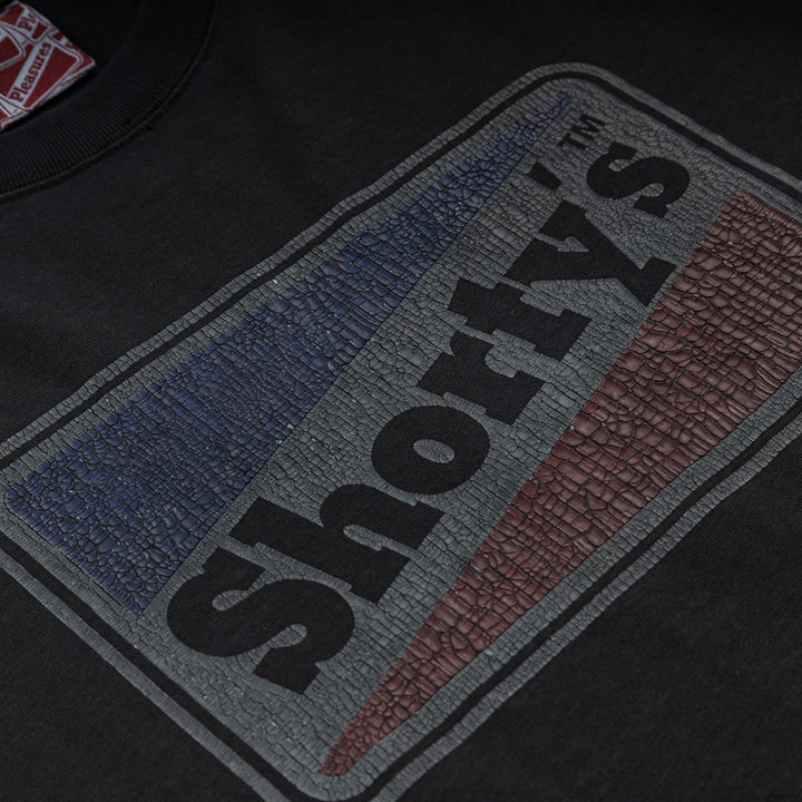 Pleasures x Shorty's Box Logo Heavyweight Tee | Black