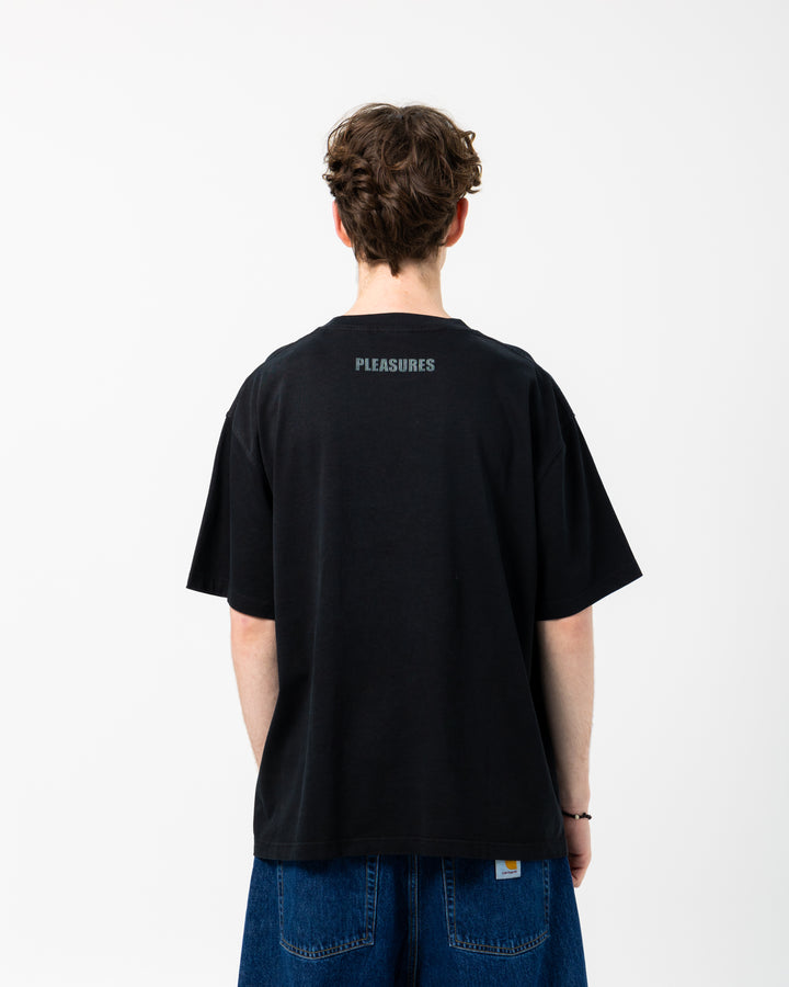 Pleasures x Shorty's Box Logo Heavyweight Tee | Black