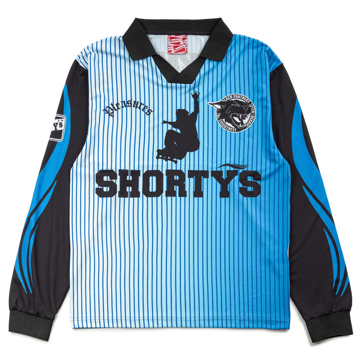 Pleasures x Shorty's Dream Goalie Jersey L/S Tee | Blue