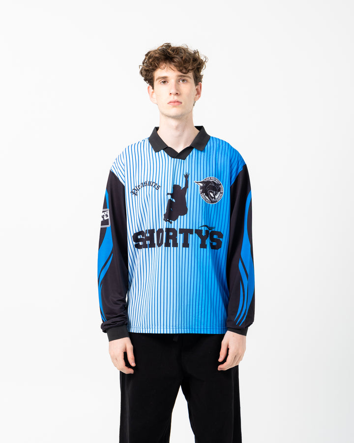 Pleasures x Shorty's Dream Goalie Jersey L/S Tee | Blue