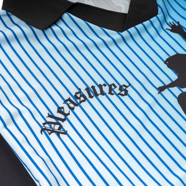 Pleasures x Shorty's Dream Goalie Jersey L/S Tee | Blue