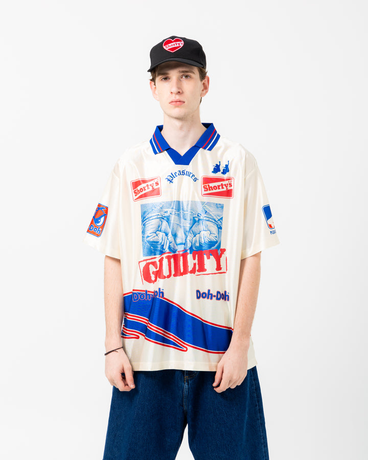 Pleasures x Shorty's Guilty Soccer Jersey Tee | Off White