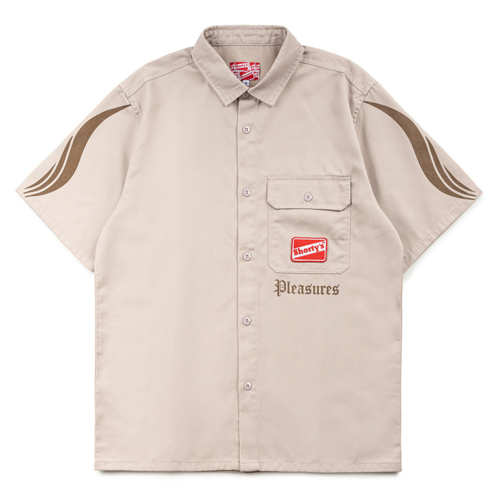 Pleasures x Shorty's Gutierrez Work Shirt | Beige