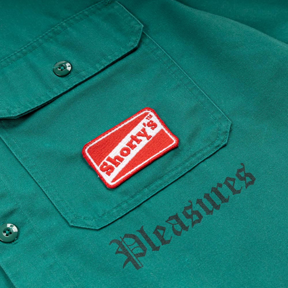 Pleasures x Shorty's Gutierrez Work Shirt | Green