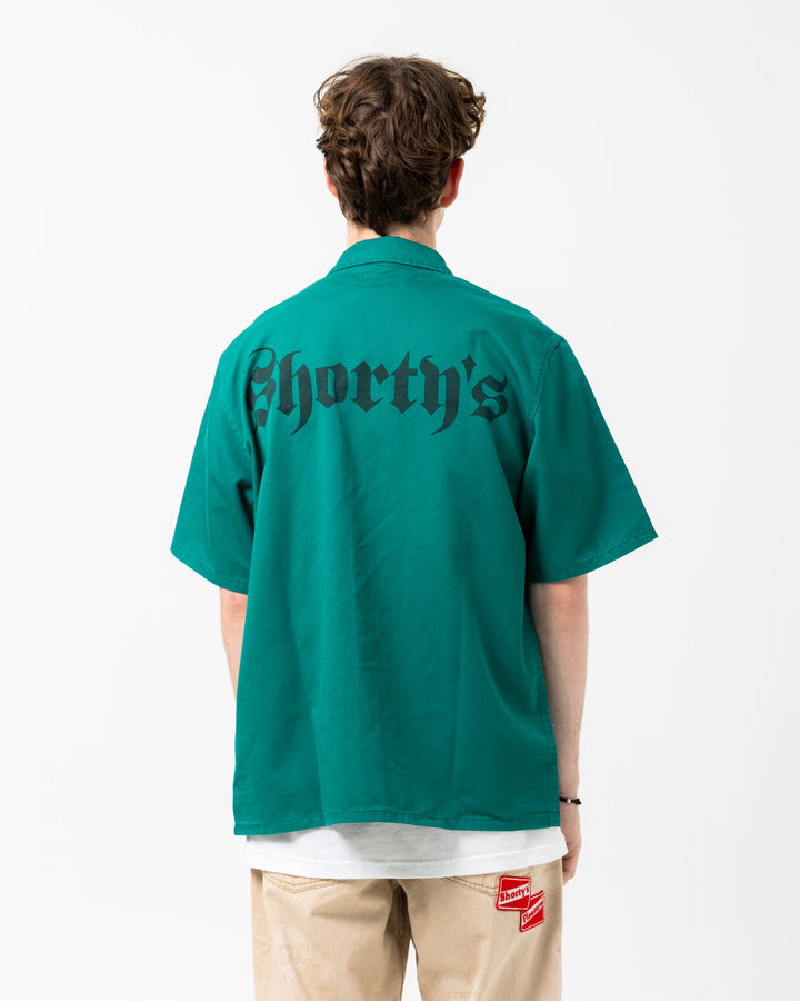 Pleasures x Shorty's Gutierrez Work Shirt | Green