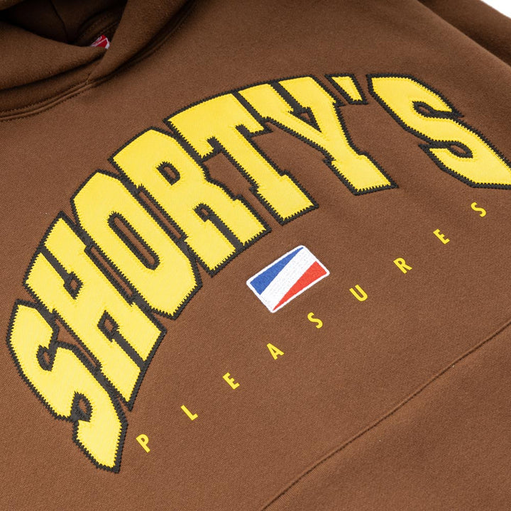 Pleasures x Shorty's Shortys Hoodie | Brown