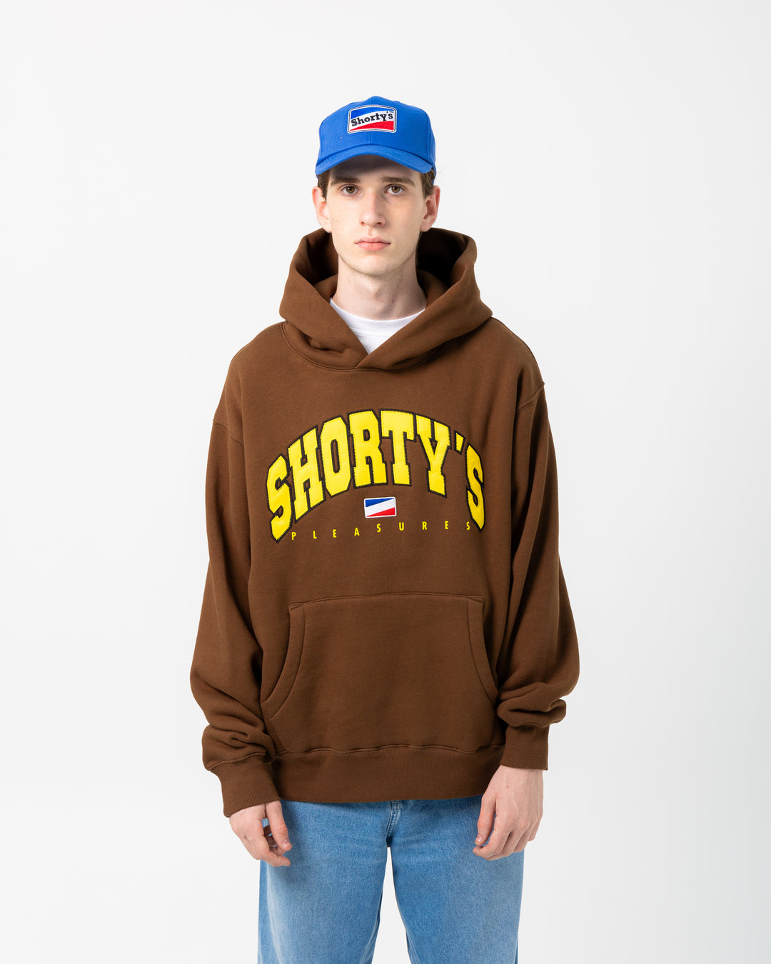 Pleasures x Shorty's Shortys Hoodie | Brown