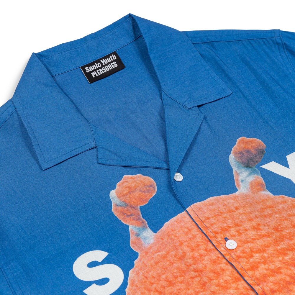 Pleasures x Sonic Youth Alien Camp Collar Shirt | Blue – CROSSOVER